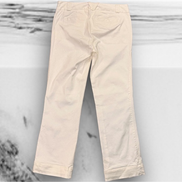 J. Crew Stretch ‘City Fit’ Straight Leg Ivory / Cream Pants in Size 2 Short - Picture 9 of 11